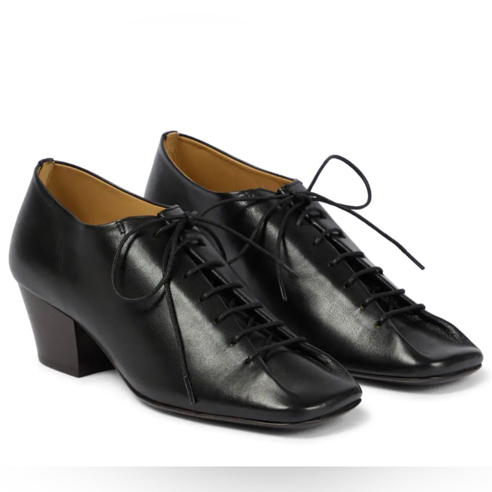 Lemaire brand new derbies black heel